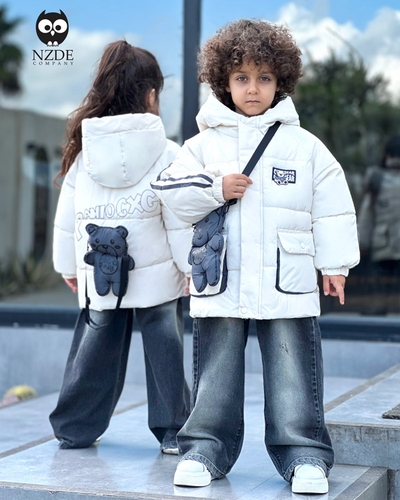 کاپشن بچگانه خرس بامزه  NZDE