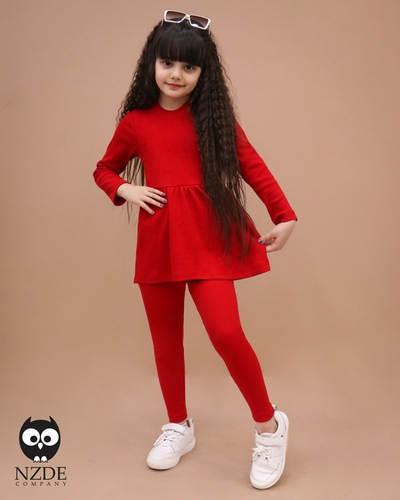 تونیک کمر چین دار و لگ NZDE