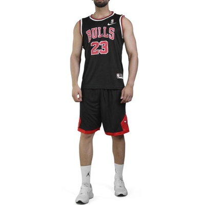 ست رکابی و شلوارک بسکتبالی مردانه شیکاگو بولز مدل Dri Fit-9996 مشکی
