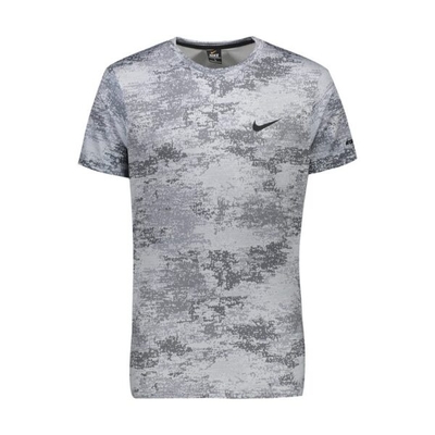 تیشرت ورزشی مردانه نایک مدل MuB-213 برفکی طوسی تیره