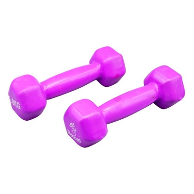 دمبل بدنسازی رکورد مدل Strong روکش دار وزن ۱ کیلو گرم بسته دو عددی