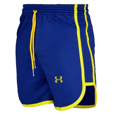 شلوارک ورزشی مردانه آندر آرمور مدل DS-9912 آبی خط زرد
