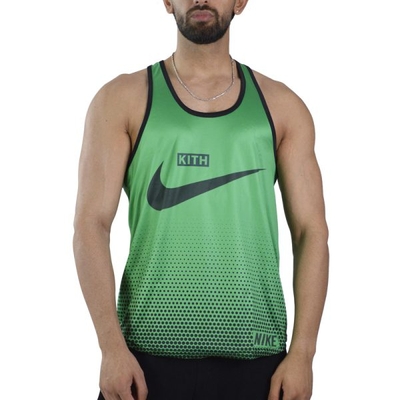 رکابی بدنسازی مردانه نایک مدل KITH سبز تیره