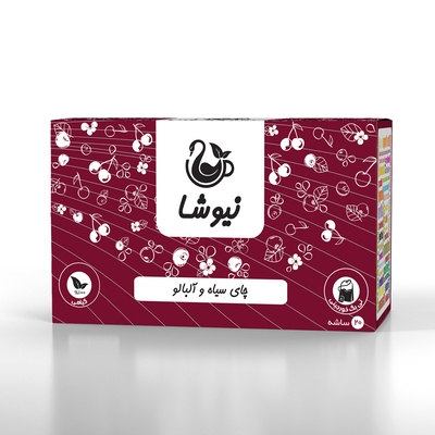 چای سیاه و آلبالو