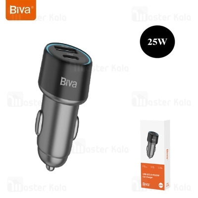 شارژر فندکی بیوا Biva CC-38 USB QC3.0 PD25W Car Charger توان 25 وات