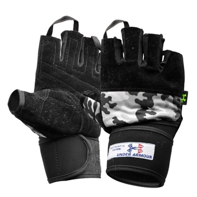 دستکش بدنسازی مردانه آندر آرمور مدل GDS-7405 چریکی مشکی