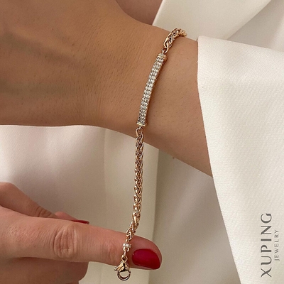 دستبند طنابی پلاک‌دار ژوپینگ