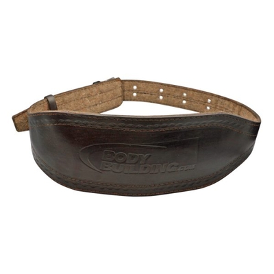 کمربند بدنسازی بادی بیلدینگ مدل Hom-402M1320 بالشت دار سگکی قهوه ای تیره