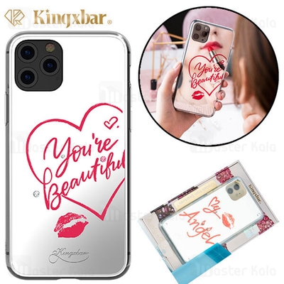 قاب آینه ای Apple iphone 11 Pro Kingxbar Swarovski Heart Series