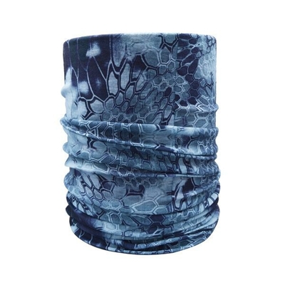 اسکارف و دستمال سر و گردن پوست ماری آبی مدل ۸۷۷۰