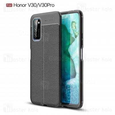 قاب محافظ ژله ای طرح چرم هواوی Huawei Honor V30 / V30 Pro Auto Focus