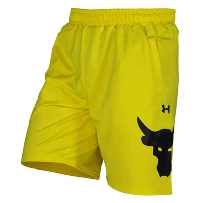 شلوارک ورزشی مردانه آندر آرمور مدل PY-ROCK BIG زرد