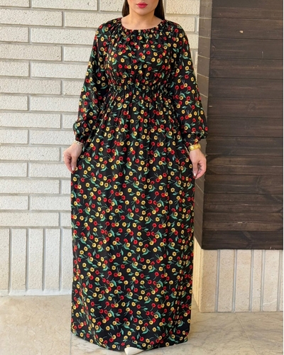  پیراهن ساحلی گلدار نخی 4172