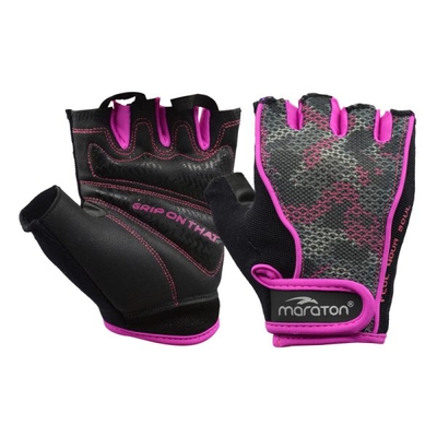 دستکش بدنسازی زنانه ماراتن مدل ۴۰۲P860 بنفش روشن