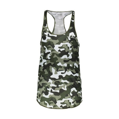 رکابی بدنسازی مردانه چریکی مدل لانگ سبز