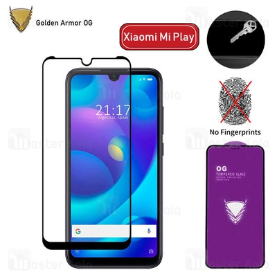 محافظ صفحه شیشه ای تمام صفحه تمام چسب OG شیائومی Xiaomi Mi Play OG 2.5D Glass