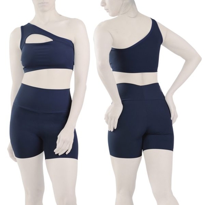 ست نیم تنه و کشاله بند ورزشی زنانه لولولمون مدل ۷۱۰۲ سرمه ای