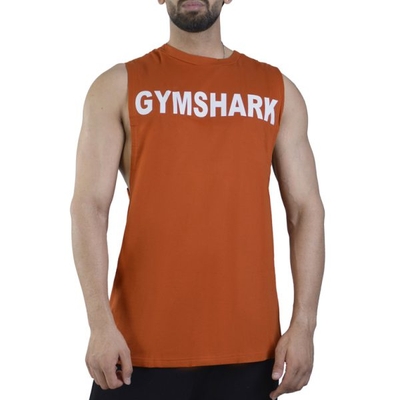 رکابی تنک تاپ اور سایز مردانه جیم شارک مدل ۱۰۵۴۹ آجری