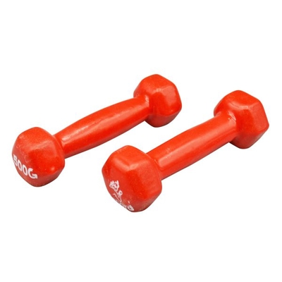 دمبل بدنسازی رکورد مدل Strong  روکش دار وزن ۰.۵ کیلو گرم بسته دو عددی