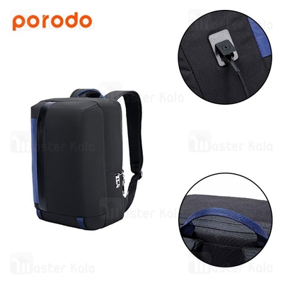 کوله پرودو Porodo Gaming Water Resistand PU Laptop Backpack PD-LSBPFPL مناسب برای لپ تاپ 15 اینچی