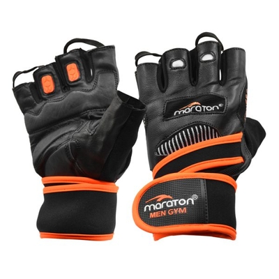 دستکش بدنسازی ماراتن مدل Fitness-402P950 نارنجی