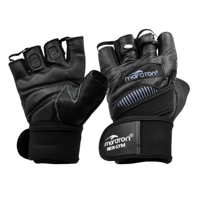 دستکش بدنسازی ماراتن مدل Fitness-402P950 مشکی