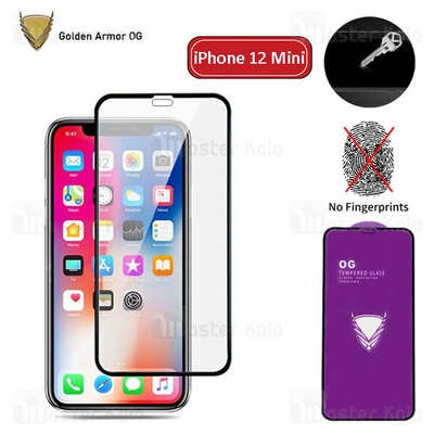 محافظ صفحه شیشه ای تمام صفحه تمام چسب OG آیفون Apple iPhone 12 mini OG 2.5D Glass