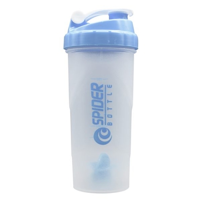 شیکر ورزشی یک تیکه اسپایدر مدل Ebi شفاف درب ضامنی ظرفیت ۰.۷ لیتر