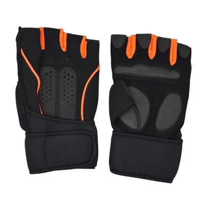 دستکش بدنسازی نینجا مدل ۰۰۱۱ نارنجی مشکی