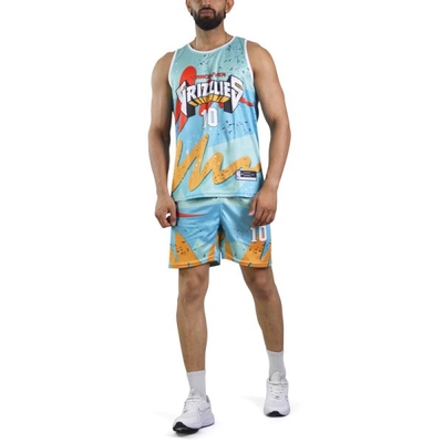 ست رکابی و شلوارک ورزشی مردانه گریزلیز مدل PY-4C0463 آبی روشن