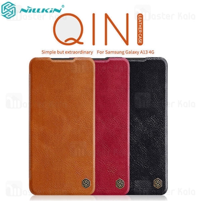 کیف چرمی نیلکین سامسونگ Samsung Galaxy A13 4G Nillkin Qin Leather Case