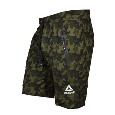 شلوارک ورزشی مردانه ریباک مدل NM-BSS چریکی یشمی