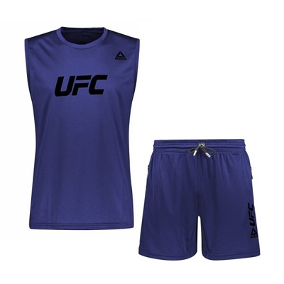 ست رکابی و شلوارک ورزشی مردانه ریباک مدل DS-UFC 3080 آبی مشکی