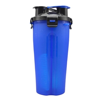 شیکر دو مخزنه ورزشی یک تیکه مدل Half ظرفیت ۰.۸ لیتر