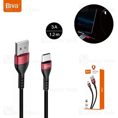 کابل Type C بیوا Biva C-16T طول 1.2 متر شدت جریان 3 آمپر