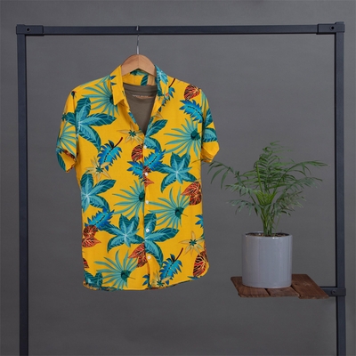 بلوز مردانه آستین کوتاه Hawaii مدل 1299