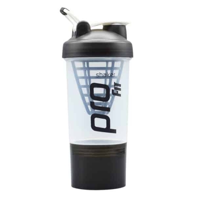شیکر دو تیکه ورزشی پرو فیت مدل Fit-1408 ظرفیت ۰.۵ لیتر