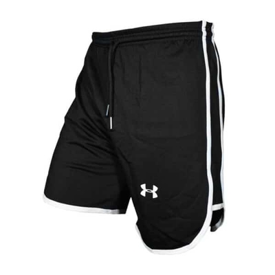 شلوارک ورزشی مردانه Under Armor مشکی DS خط سفید