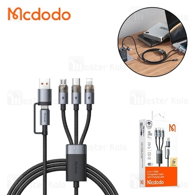 کابل چند سر Type-C مک دودو Mcdodo CA-726 توان 100 وات طول 1.2 متر
