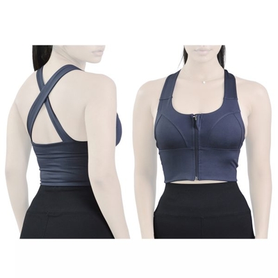 نیم تنه زیپ دار ورزشی زنانه نایک مدل SRN-4F0683 طوسی تیره