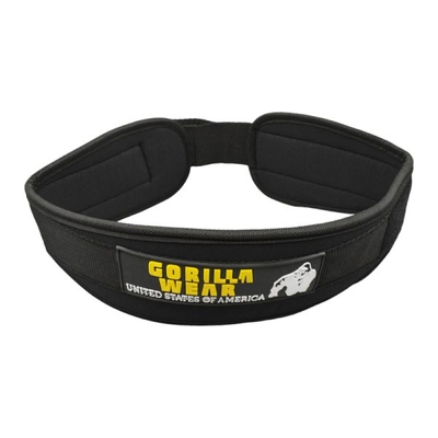 کمربند بدنسازی گوریلا مدل BKK- 403D880  چسبی مشکی زرد