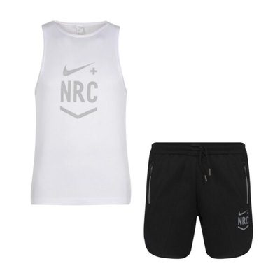 ‫‫‫ست رکابی و شلوارک ورزشی مردانه نایک مدل NRC سفید