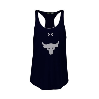 رکابی بدنسازی مردانه آندر آرمور Rock لانگ مدل P سرمه‌ای