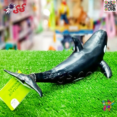 فیگور حیوانات نهنگ قاتل اورکا اسباب بازی نرم و گوشتی بزرگ Orca Whale X066