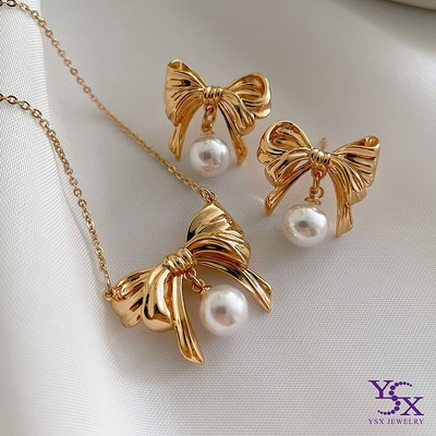 نیمست پاپیون مرواریدی YSX (با زنجیر)