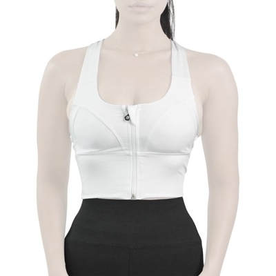 نیم تنه زیپ دار ورزشی زنانه نایک مدل SRN-4F0683 سفید