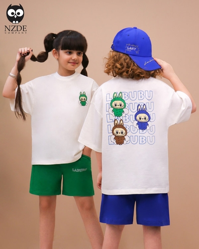 تیشرت شلوارک بگ استایل NZDE Labubu