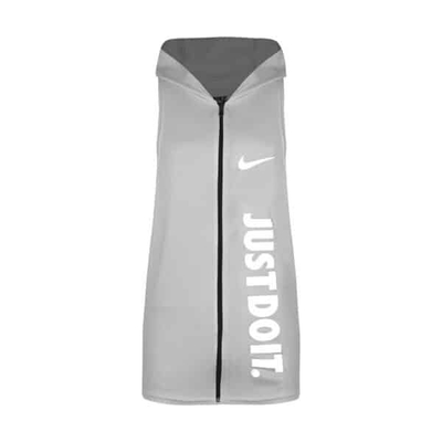 رکابی کلاه دار ورزشی مردانه نایک مدل PY-JDI زیپ دار طوسی