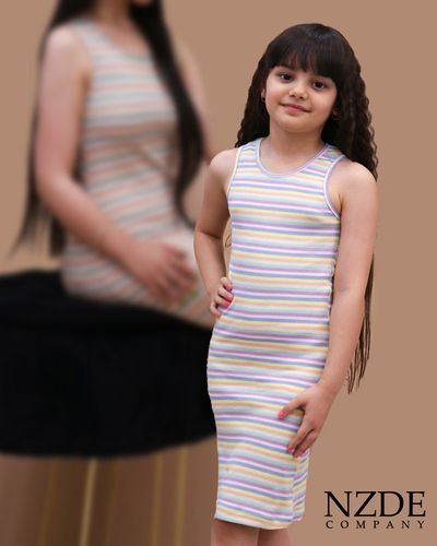 پیراهن رینگی ست مادر دختری Rainbow NZDE