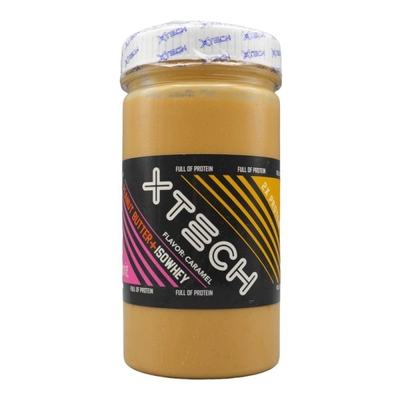 کره بادام زمینی ایکس تک حاوی ایزو وی طعم کارامل ۱۱۰۰ گرمی